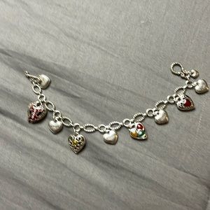 Brighton red dress charm bracelet
